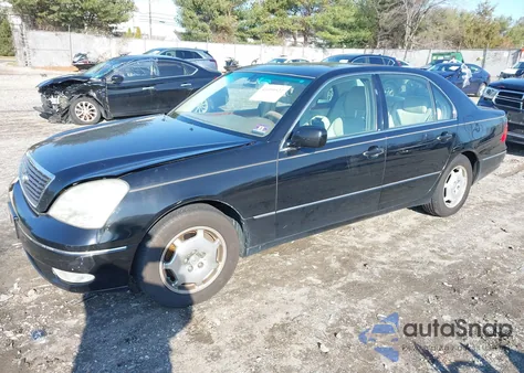 2002 Lexus Ls 430 из США, поврежденный, VIN JTHBN30F320074689